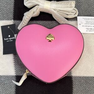 Kate Spade New York Mini 3d Pink Heart Love Shack Crossbody Purse